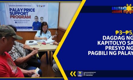 ₱3–₱5, DAGDAG NG KAPITOLYO SA PRESYO NG PAGBILI NG PALAY