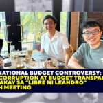2026 National Budget Controversy: Anti-Corruption at Budget Transparency, Tinalakay sa “Libre ni Leandro” Lunch Meeting