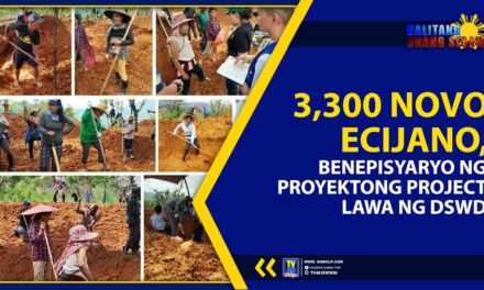 3,300 NOVO ECIJANO, BENEPISYARYO NG PROYEKTONG PROJECT LAWA NG DSWD