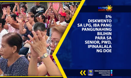 5% DISKWENTO SA LPG, IBA PANG PANGUNAHING BILIHIN PARA SA SENIOR, PWD, IPINAALALA NG DOE