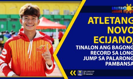 ATLETANG NOVO ECIJANO, TINALON ANG BAGONG RECORD SA LONG JUMP SA PALARONG PAMBANSA