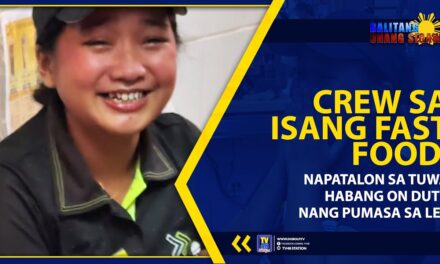 CREW SA ISANG FAST FOOD, NAPATALON SA TUWA HABANG ON DUTY NANG PUMASA SA LET