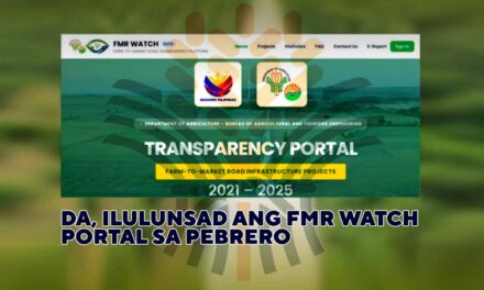 DA, ILULUNSAD ANG FMR WATCH PORTAL SA PEBRERO