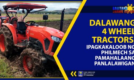 DALAWANG 4 WHEEL TRACTORS, IPAGKAKALOOB NG PHILMECH SA PAMAHALAANG PANLALAWIGAN