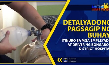 DETALYADONG PAGSAGIP NG BUHAY, ITINURO SA MGA EMPLEYADO AT DRIVER NG BONGABON DISTRICT HOSPITAL