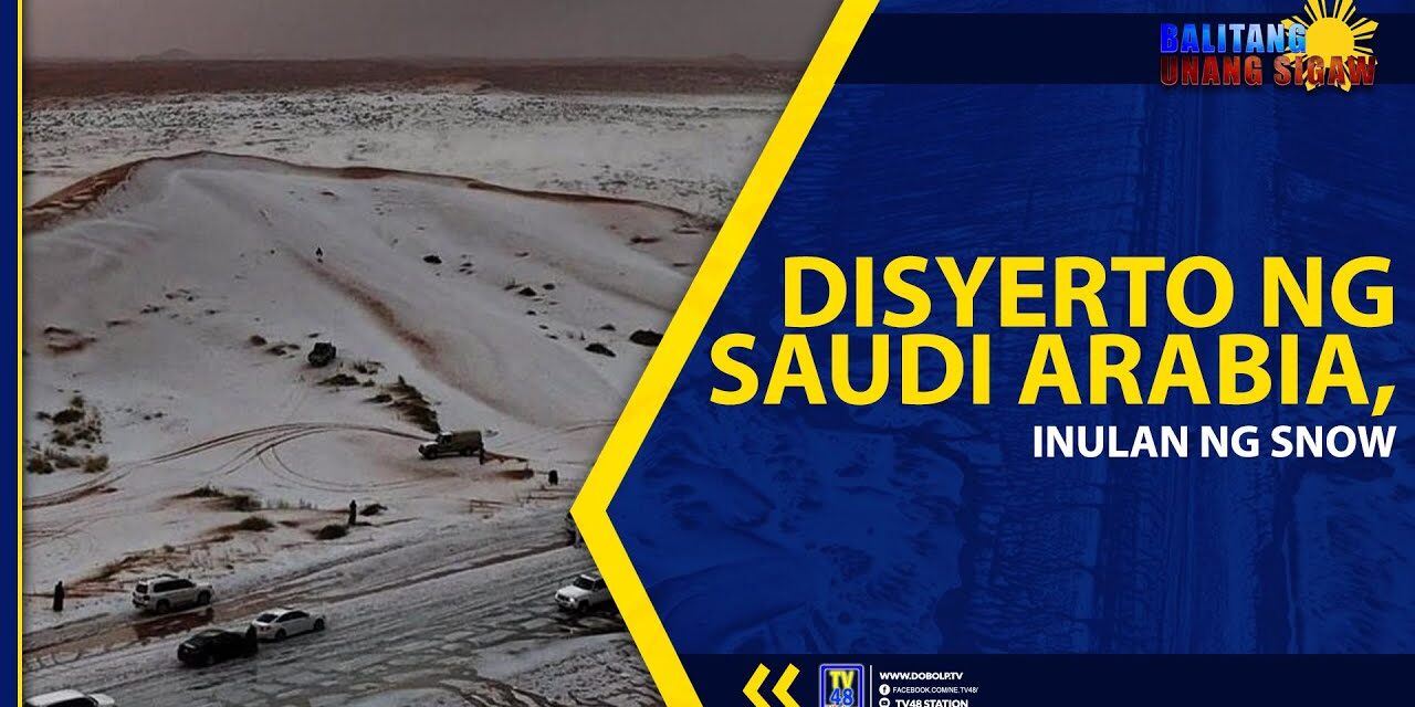 DISYERTO NG SAUDI ARABIA, INULAN NG SNOW