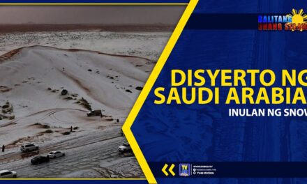 DISYERTO NG SAUDI ARABIA, INULAN NG SNOW