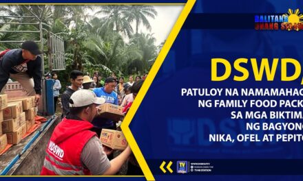 DSWD, PATULOY NA NAMAMAHAGI NG FAMILY FOOD PACKS SA MGA BIKTIMA NG BAGYONG NIKA, OFEL AT PEPITO
