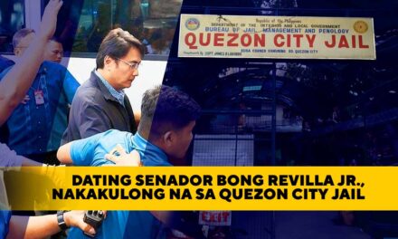Dating Senador Bong Revilla Jr., Nakakulong na sa Quezon City Jail