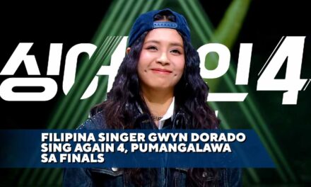 FILIPINA SINGER GWYN DORADO SING AGAIN 4, PUMANGALAWA SA FINALS