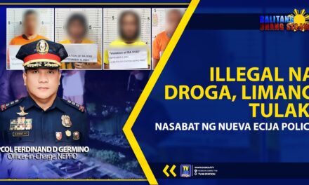 ILLEGAL NA DROGA, LIMANG TULAK, NASABAT NG NUEVA ECIJA POLICE