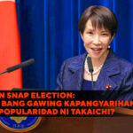 Japan Snap Election: Kaya Bang Gawing Kapangyarihan ang Popularidad ni Takaichi?