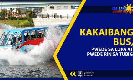 KAKAIBANG BUS, PWEDE SA LUPA AT PWEDE RIN SA TUBIG