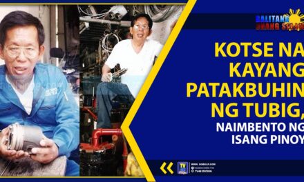 KOTSE NA KAYANG PATAKBUHIN NG TUBIG, NAIMBENTO NG ISANG PINOY