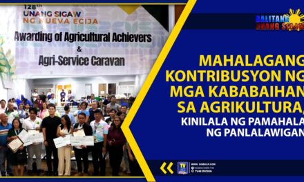 MAHALAGANG KONTRIBUSYON NG MGA KABABAIHAN SA AGRIKULTURA, KINILALA NG PAMAHALAANG PANLALAWIGAN