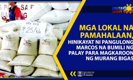 MGA LOKAL NA PAMAHALAAN, HINIKAYAT NI PANGULONG MARCOS NA BUMILI NG PALAY PARA MAGKAROON NG MURANG BIGAS
