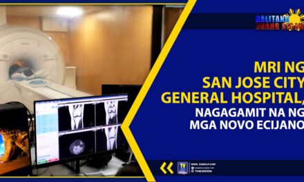 MRI NG SAN JOSE CITY GENERAL HOSPITAL, NAGAGAMIT NA NG MGA NOVO ECIJANO