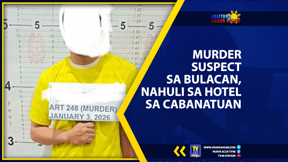 MURDER SUSPECT SA BULACAN, NAHULI SA HOTEL SA CABANATUAN