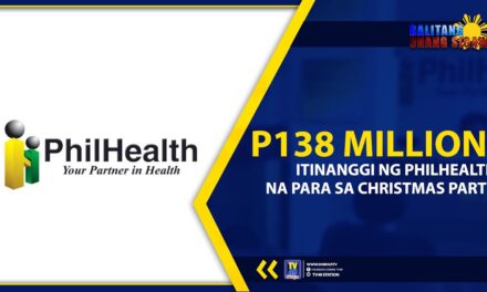 P138 MILLION, ITINANGGI NG PHILHEALTH NA PARA SA CHRISTMAS PARTY