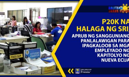P20K NA HALAGA NG SRI, APRUB NG SANGGUNIANG PANLALAWIGAN PARA IPAGKALOOB SA MGA EMPLEYADO