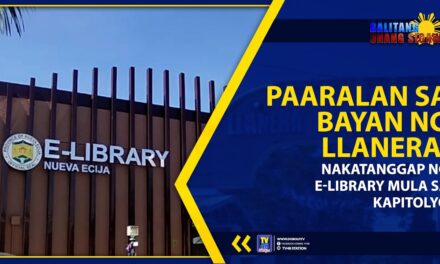 PAARALAN SA BAYAN NG LLANERA, NAKATANGGAP NG E-LIBRARY MULA SA KAPITOLYO