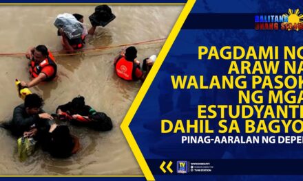 PAGDAMI NG ARAW NA WALANG PASOK NG MGA ESTUDYANTE DAHIL SA BAGYO, PINAG-AARALAN NG DEPED