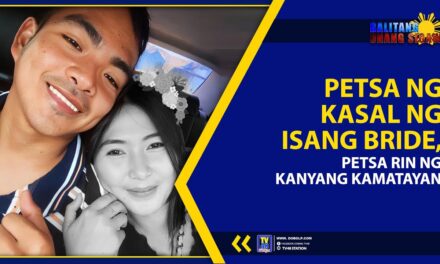 PETSA NG KASAL NG ISANG BRIDE, PETSA RIN NG KANYANG KAMATAYAN