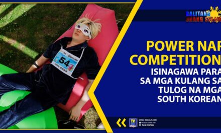 POWER NAP COMPETITION, ISINAGAWA PARA SA MGA KULANG SA TULOG NA MGA SOUTH KOREAN
