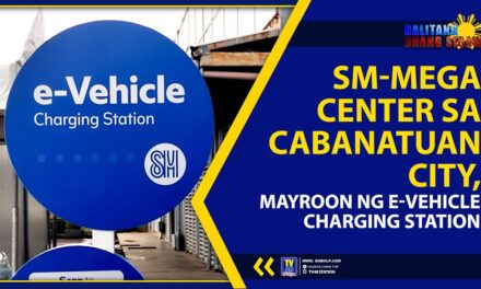 SM-MEGA CENTER SA CABANATUAN CITY, MAYROON NG E-VEHICLE CHARGING STATION