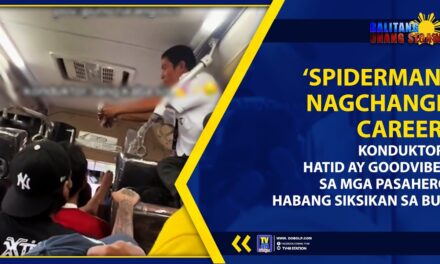 ‘SPIDERMAN’, NAGCHANGE CAREER: KONDUKTOR, HATID AY GOODVIBES SA MGA PASAHERO HABANG SIKSIKAN SA BUS