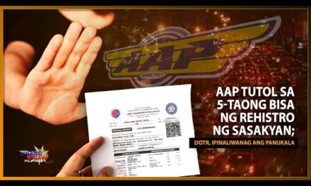 AAP TUTOL SA 5-TAONG BISA NG REHISTRO NG SASAKYAN; DOTR, IPINALIWANAG ANG PANUKALA