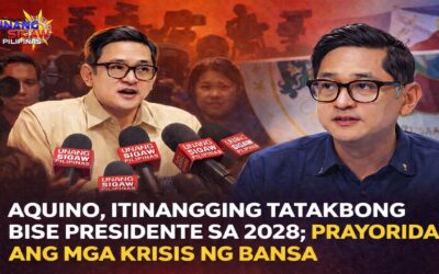 AQUINO, ITINANGGING TATAKBONG BISE PRESIDENTE SA 2028; PRAYORIDAD ANG MGA KRISIS NG BANSA