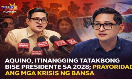 AQUINO, ITINANGGING TATAKBONG BISE PRESIDENTE SA 2028; PRAYORIDAD ANG MGA KRISIS NG BANSA