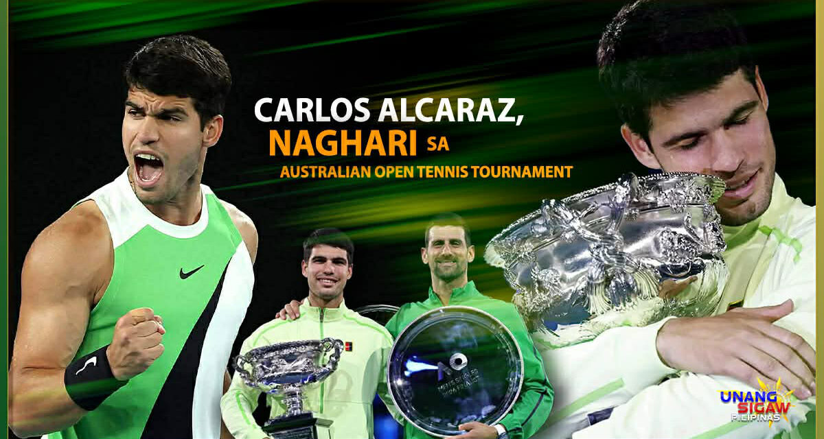 CARLOS ALCARAZ, NAGHARI SA AUSTRALIAN OPEN TENNIS TOURNAMENT