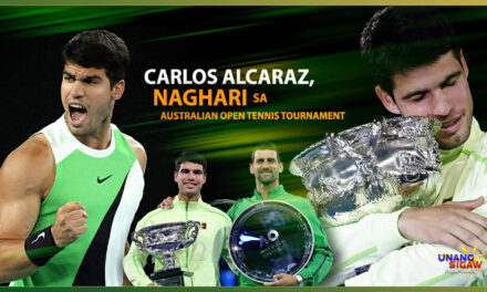 CARLOS ALCARAZ, NAGHARI SA AUSTRALIAN OPEN TENNIS TOURNAMENT