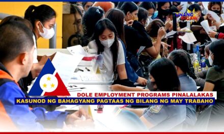 DOLE EMPLOYMENT PROGRAMS PINALALAKAS KASUNOD NG BAHAGYANG PAGTAAS NG BILANG NG MAY TRABAHO