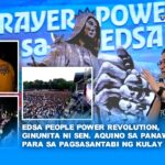 EDSA PEOPLE POWER REVOLUTION, GINUNITA NI SEN. AQUINO SA PANAWAGAN PARA SA PAGSASANTABI NG KULAY SA PULITIKA