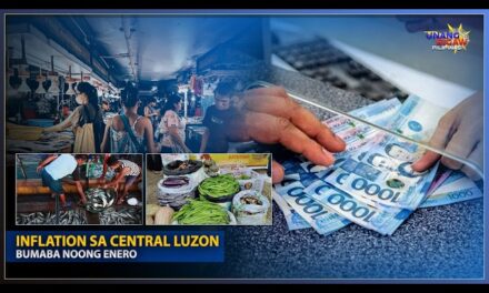 INFLATION SA CENTRAL LUZON BUMABA NOONG ENERO