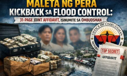 MALETA NG PERA KICKBACK SA FLOOD CONTROL? LAMAN NG 31-PAGE JOINT AFFIDAVITS NG EX-MARINES SA OMBUDSMAN