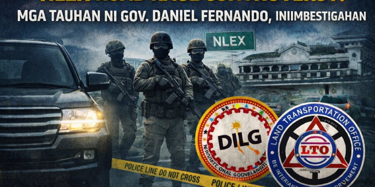 NLEX ROAD RAGE CONTROVERSY: GOV. DANIEL FERNANDO, INIIMBESTIGAHAN