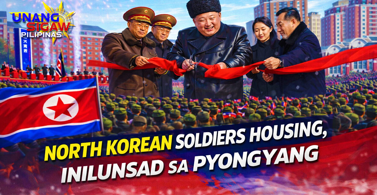 NORTH KOREAN SOLDIERS HOUSING, INILUNSAD SA PYONGYANG
