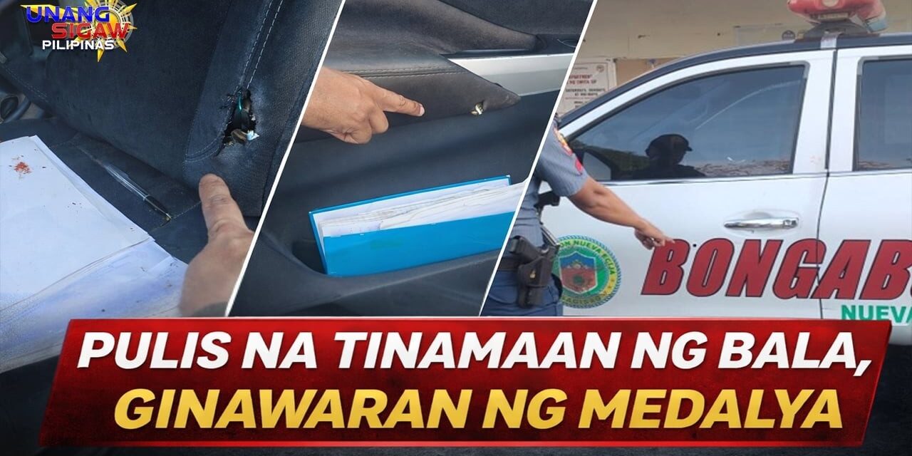 PULIS NA TINAMAAN NG BALA, GINAWARAN NG MEDALYA