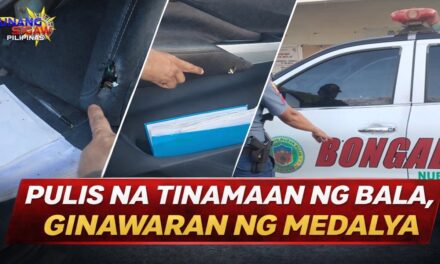 PULIS NA TINAMAAN NG BALA, GINAWARAN NG MEDALYA