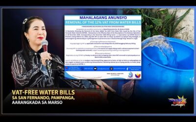VAT-FREE WATER BILLS SA SAN FERNANDO, PAMPANGA, AARANGKADA SA MARSO