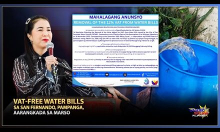 VAT-FREE WATER BILLS SA SAN FERNANDO, PAMPANGA, AARANGKADA SA MARSO