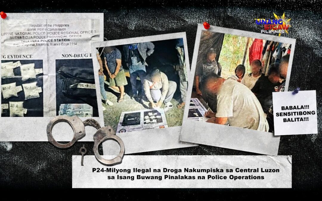 ₱24-Milyong Ilegal na Droga Nakumpiska sa Central Luzon sa Isang Buwang Pinalakas na Police Operations