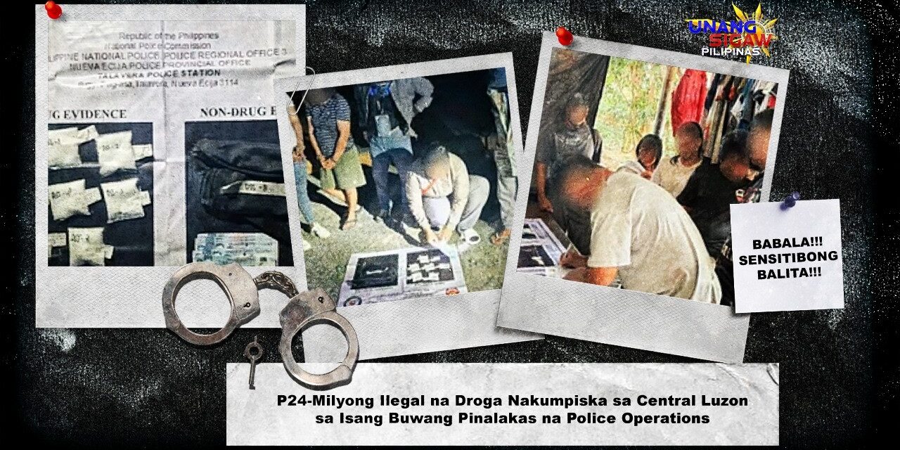 ₱24-Milyong Ilegal na Droga Nakumpiska sa Central Luzon sa Isang Buwang Pinalakas na Police Operations