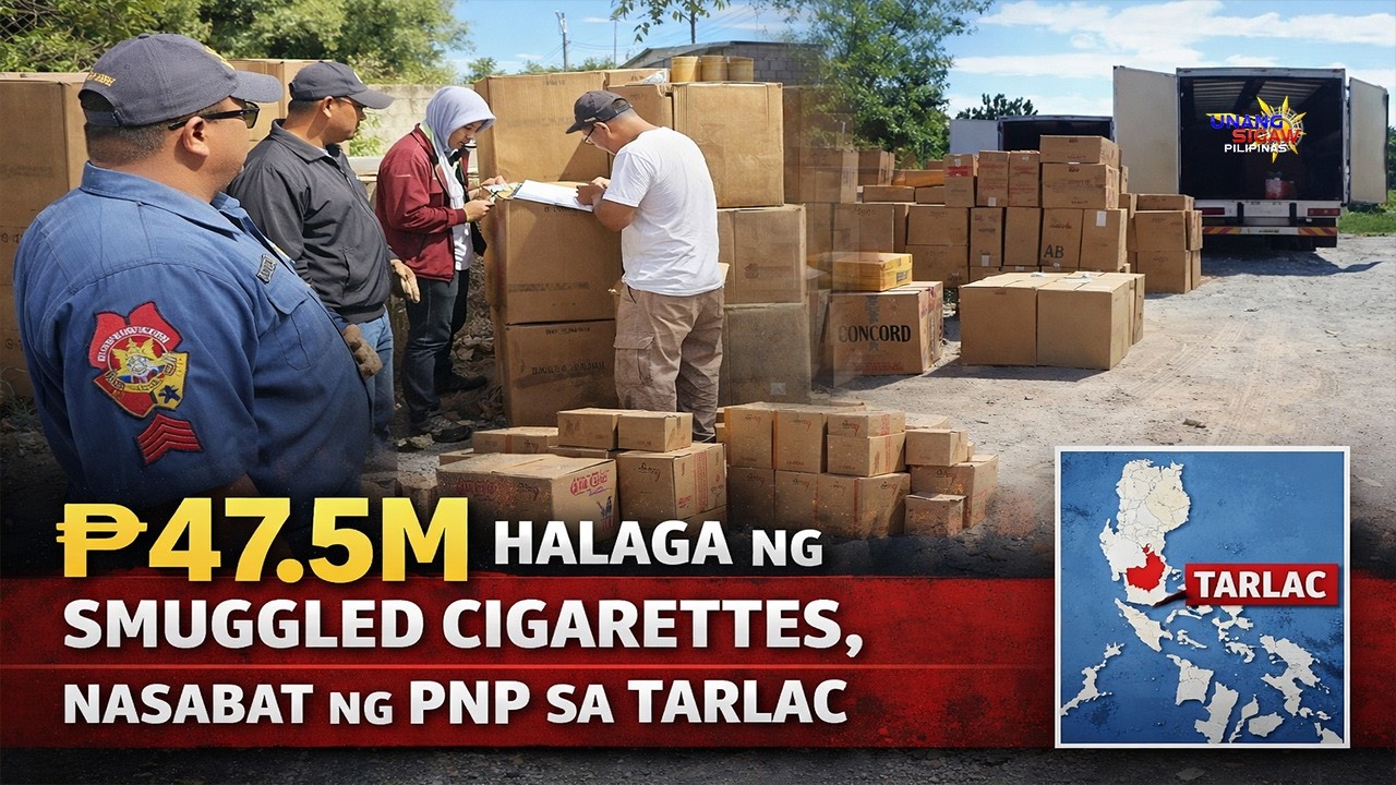 ₱47.5M Halaga ng Smuggled Cigarettes, Nasabat ng PNP sa Tarlac