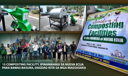 15 COMPOSTING FACILITY, IPINAMAHAGI SA NUEVA ECIJA PARA BAWAS BASURA, DAGDAG-KITA SA MGA MAGSASAKA