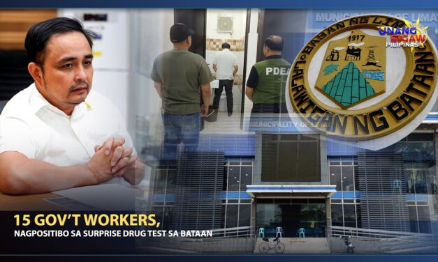 SURPRISE DRUG TEST SA BATAAN, 15 GOV’T WORKERS, NAGPOSITIBO